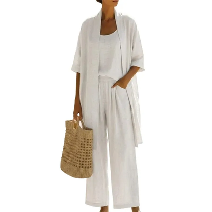 Big sale🔥Women's Three-Piece Linen Set🌿