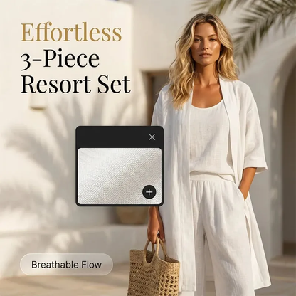 Big sale🔥Women's Three-Piece Linen Set🌿