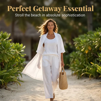 Big sale🔥Women's Three-Piece Linen Set🌿