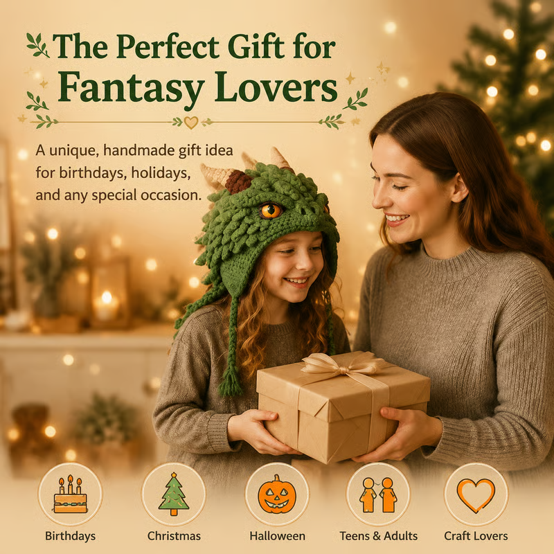 🔥Last Day 50% OFF - 🧵Fantasy Hood Hat DIY Crochet Kit – Create Your Own Magical Wearable Character Hat