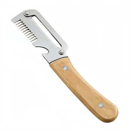 ✨Hot Sale✨Multi-Functional Vegetable Peeler for Kitchen, Ultra-Sharp Stainless Steel Blade with Wooden Handle and Bottle Opener (2 Pcs)