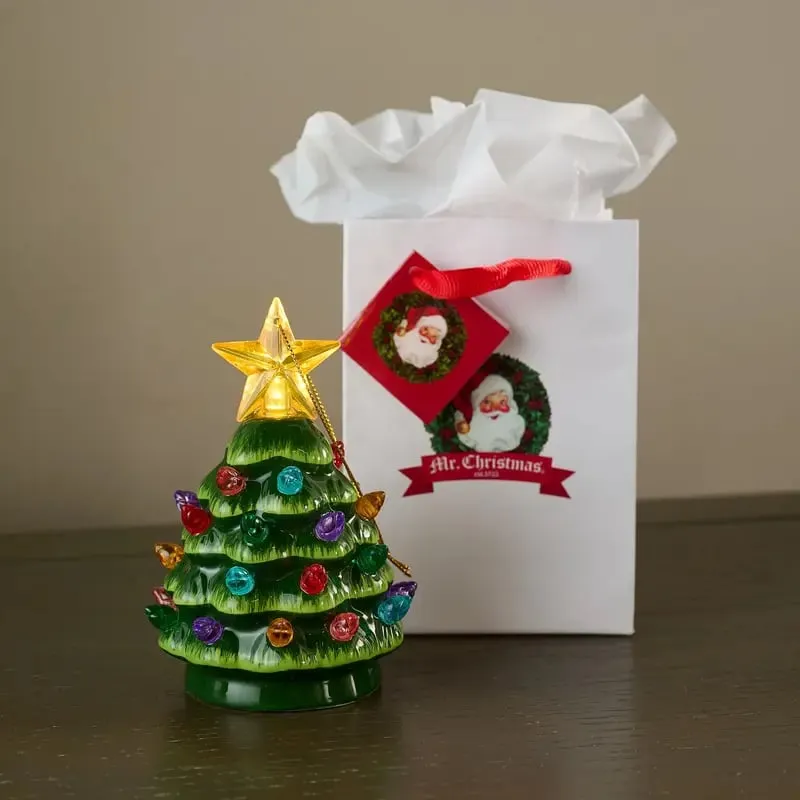 🔥HOT SALE🔥Christmas Set of 4 Mini Nostalgic Tree Ornaments with Gift Bags