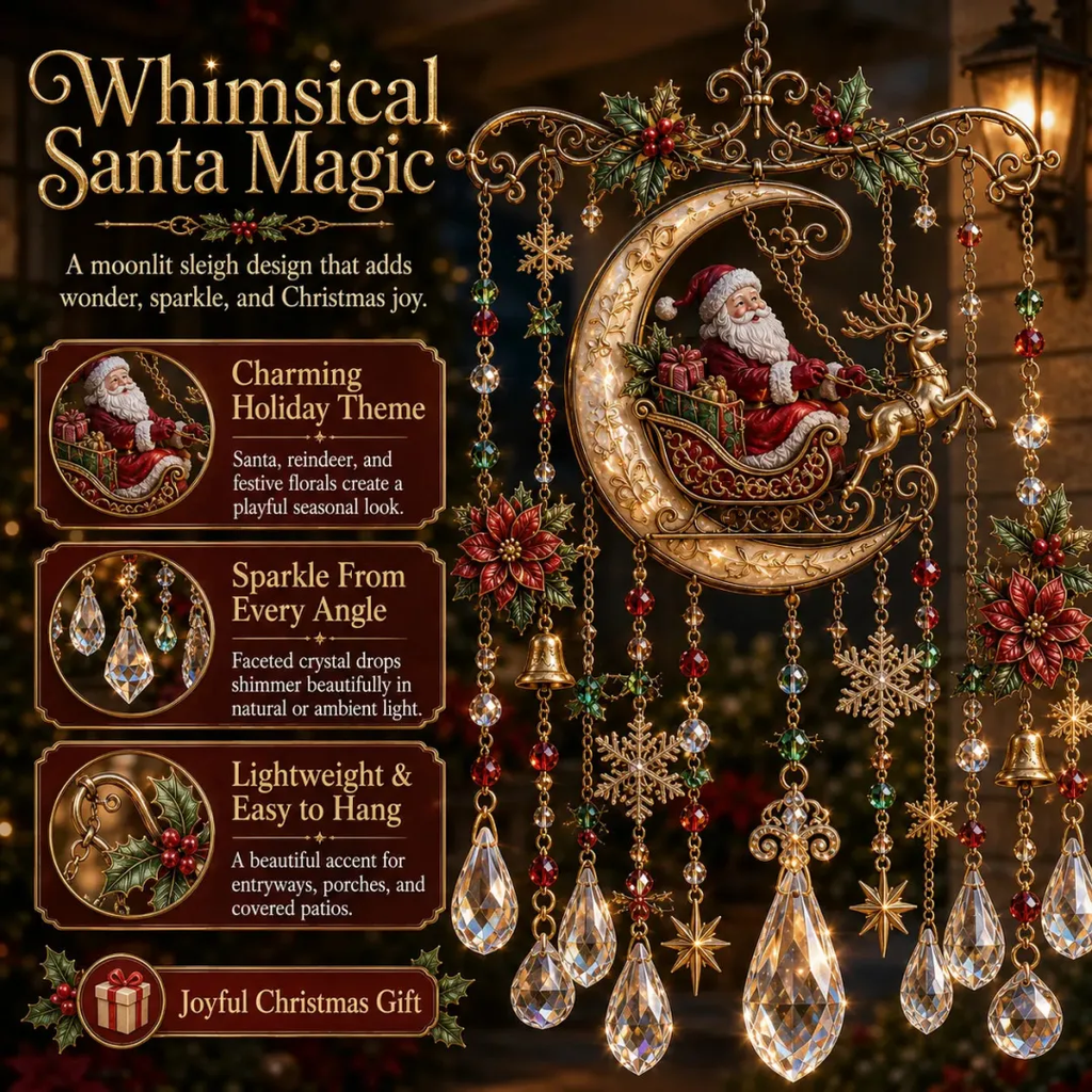 🎄🎐Handmade Christmas Stained Glass Window Hanging