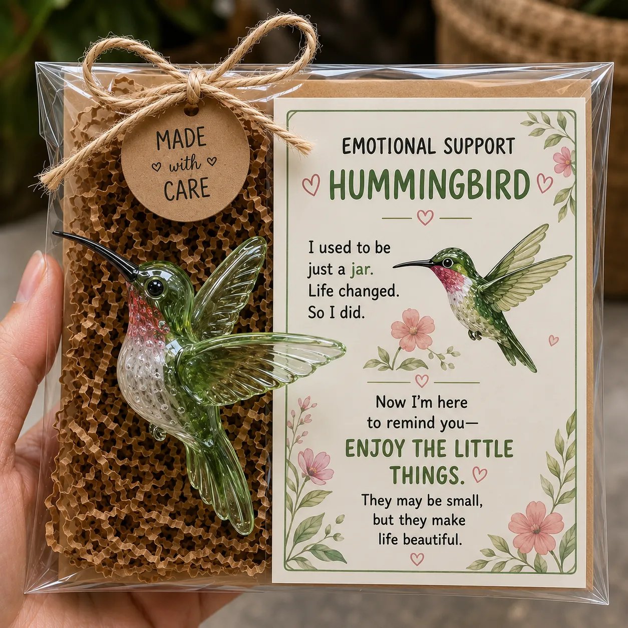 🌸🐝🦉 Emotional Support Glass Animal Gift Set – A Meaningful Little Reminder That You Matter 💕