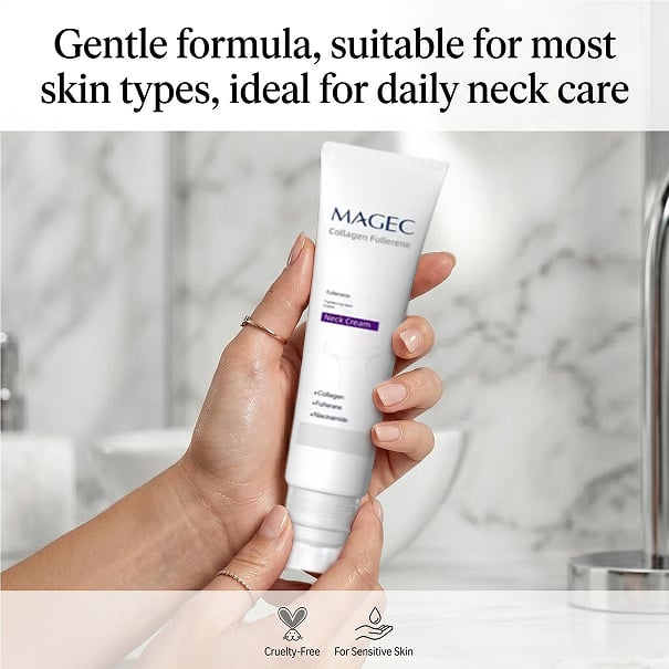 ⏰ Reduces Wrinkles and Double Chin,Five Rollers for All Around Massage,Neck Firming Cream