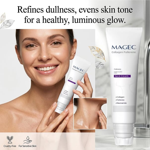 ⏰ Reduces Wrinkles and Double Chin,Five Rollers for All Around Massage,Neck Firming Cream