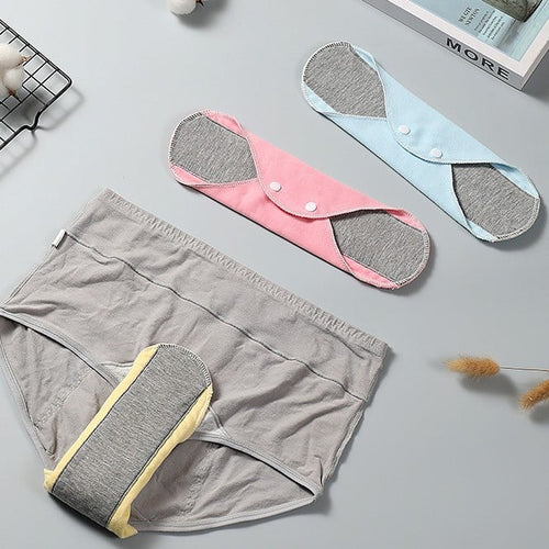 4PCS Reusable Leak-Proof Washable Incontinence Pads