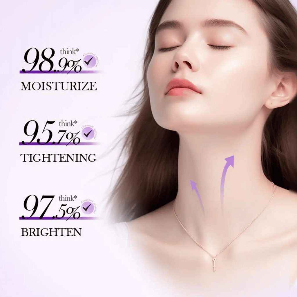 ⏰ Reduces Wrinkles and Double Chin,Five Rollers for All Around Massage,Neck Firming Cream