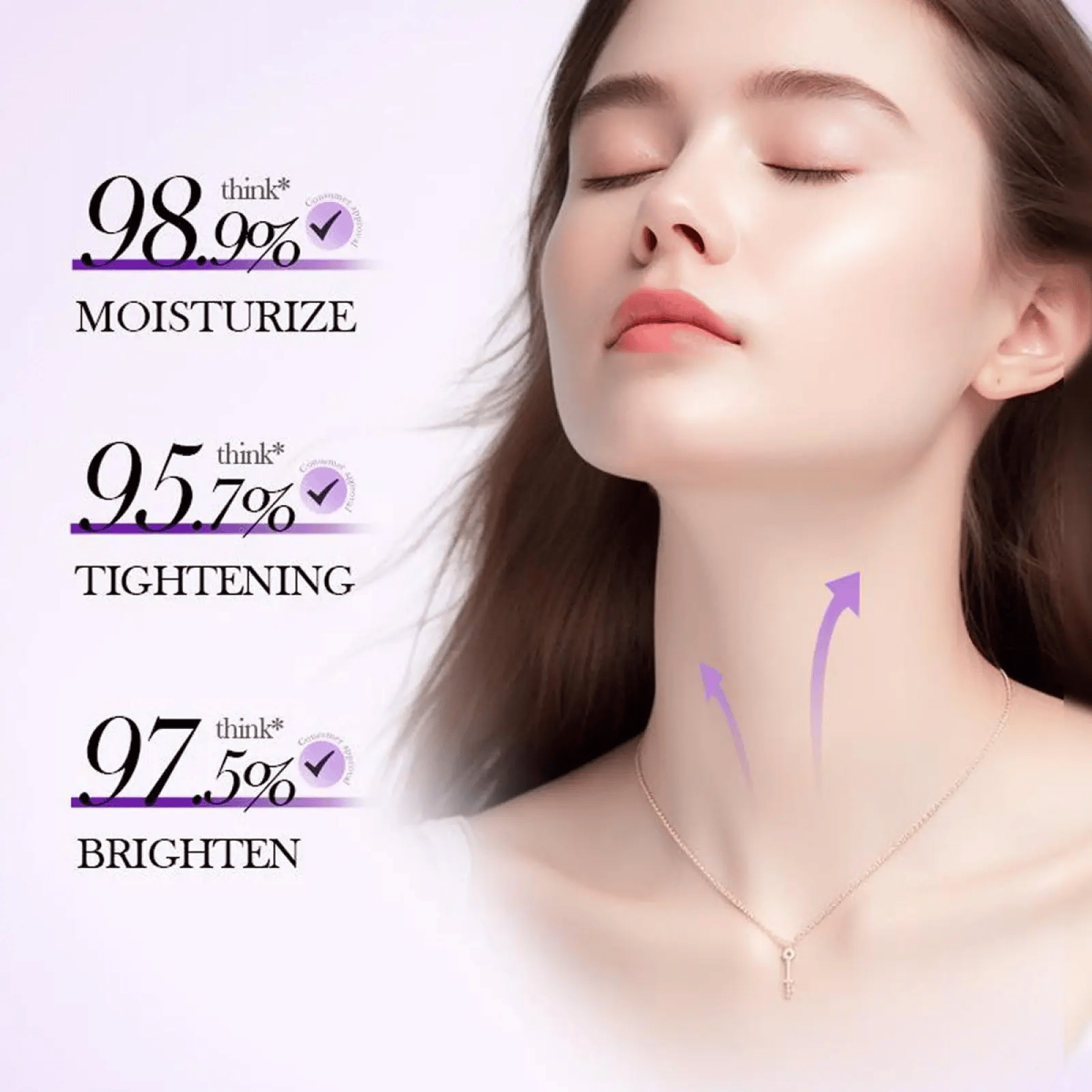 ⏰ Reduces Wrinkles and Double Chin,Five Rollers for All Around Massage,Neck Firming Cream