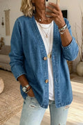 Women's Casual Denim Cardigan
