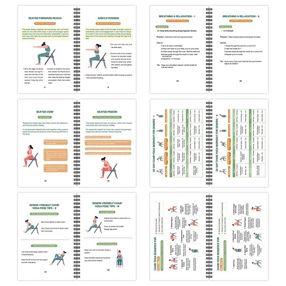 The Complete Guide to Chair Yoga for Seniors Over 60: 40+ Low-Impact Easy Exercises to Restore Strength, Mobility, Balance, and Lose Weight