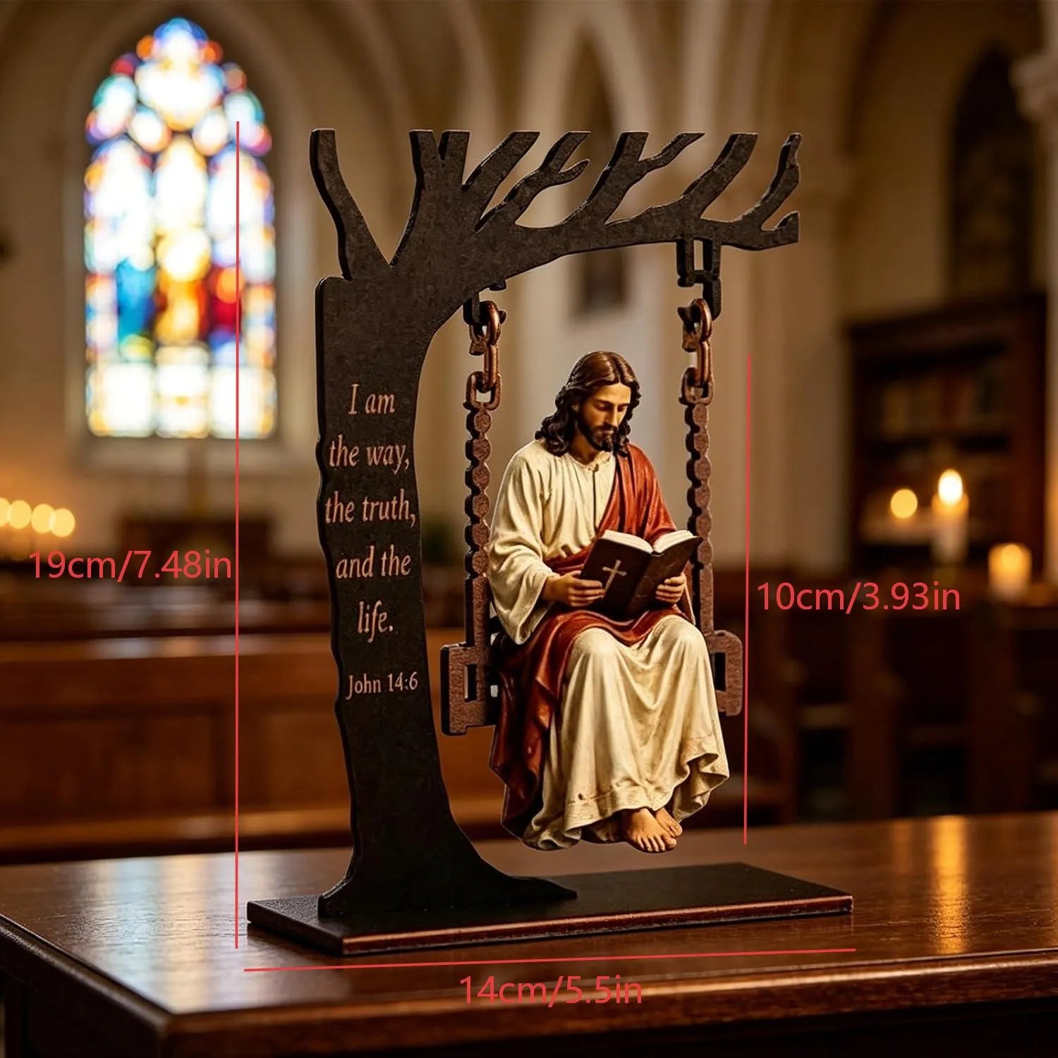 🔥✝️📚Christian Jesus Swing Ornament